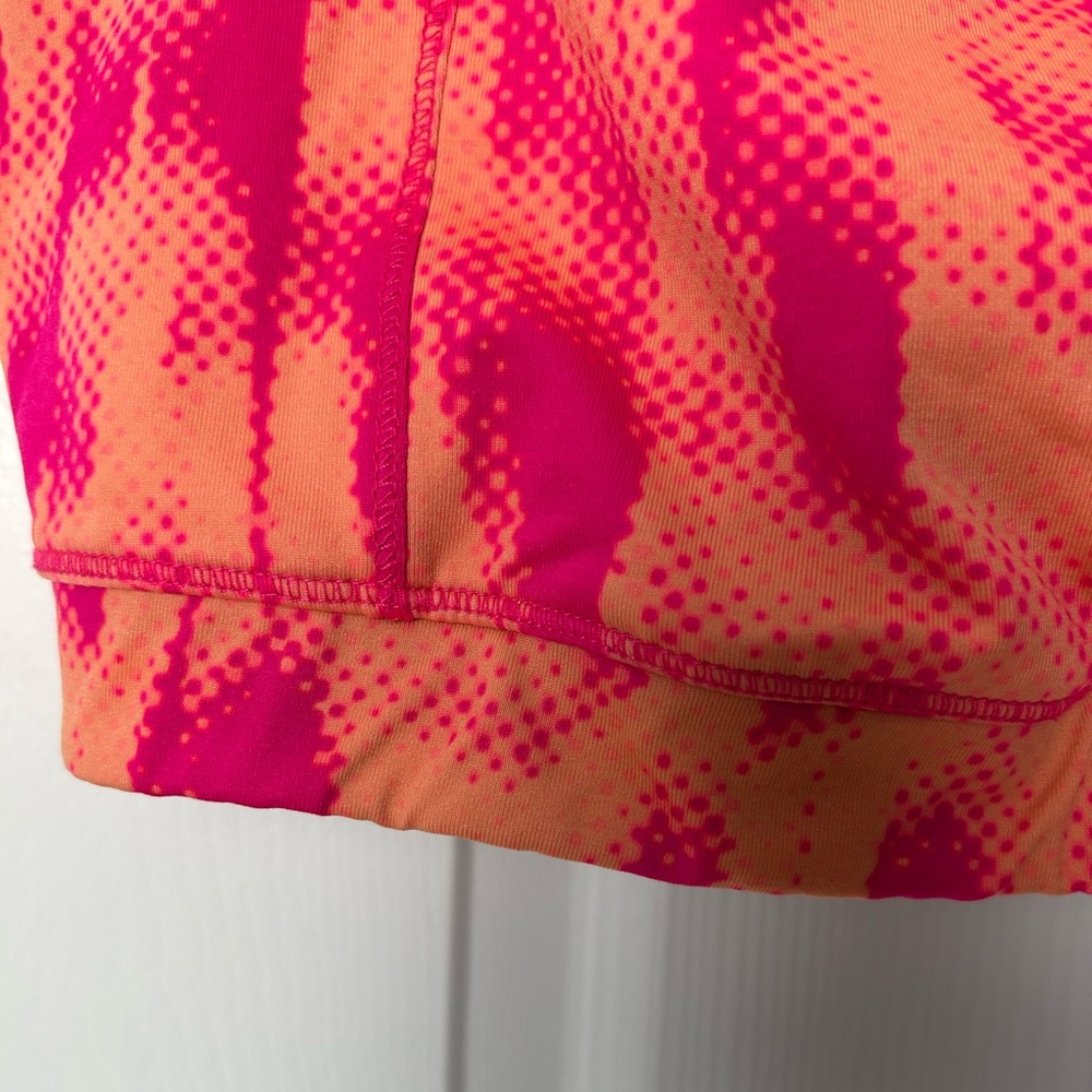 Calvin Klein Performance Quick Dry Pink and Orange Athletic Sports Bra Size XL - Picture 6 of 14